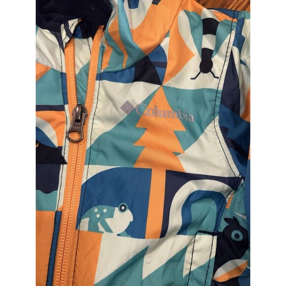 Columbia Mini pixel grabber ll windbreaker Jacket Infant Sz 0-3 Months Colorful - Picture 2 of 8